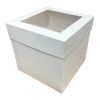 LARRYROO Tall Cake Box Extra Deep with Clear Display Window - 12" x 12" x 12" (1)