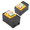 Mechanical ON/Off Switch Pushbutton, AC220V/380V 10A Waterproof ON/OFF Pushbutton Switch Push Button Used in Machinery/Equipment/Textile Machinery