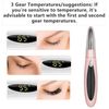 Heated Eyelash Curler, Portable Heated Lash Curler 24H Long Lasting Intelligent Power Off Electric Heated Eyelash Curler, Rechargeable Quick Heating Eyelash Curlers with Eyelash Comb for Makeup-Pink