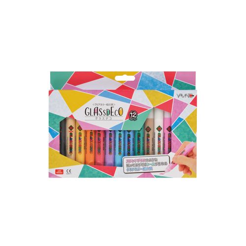 Yamato GDS12TN Acrylic Paint, Glass Decor, 12 Colors
