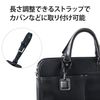 Elecom AT-LTSBK AirTag Accessories Strap Soft Leather Tag Black