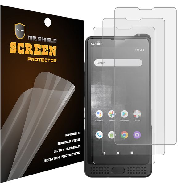 Mr.Shield [3-Pack Screen Protector For Sonim XP10 [Premium Clear] Screen Protector (PET Material)