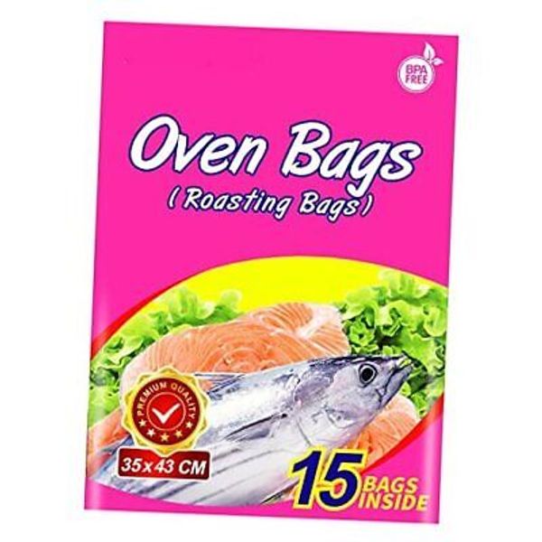 15×Oven Bags, Cooking Roasting Bags Medium Size for Meats Chicken 14×17 inch