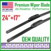 Allstrong Best Quality 24"+17" Windshield Wiper Blades All Weather Performance