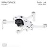 Wrapgrade Skin Sticker Set Compatible with DJI Mini 2 (RACING WHITE)