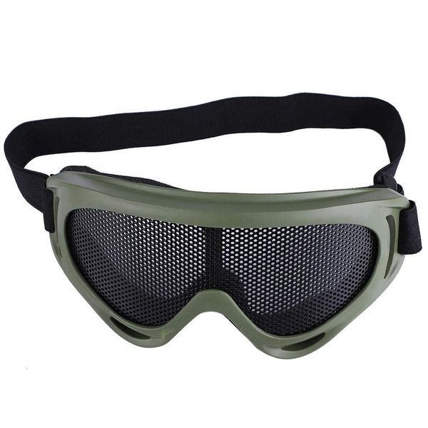 Tactical Airsoft Goggles Glasses,Mesh Airsoft Goggles Outdoor Mesh Cycling Goggles Shock Resistance Steel Lenses Sunglass Paintball Eyewear Eye Protection for Men Women Cycling Hiking Activities