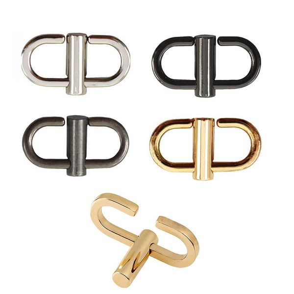 Wzong Pack of 5 adjustable metal buckles for chain strap bag to shorten your bag, metal chain length, chain links, small clip, shorten bag length accessories, 5 colours