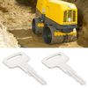 YINETTECH 10PCS 6896 Ignition Keys Compatible With Manitou Compatible With Wacker Neuson RT56 RT82 Roller