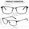 Pack 2 Bifocal Reading Glasses For men,Blue Light Blocking Computer No line Reader 1.75