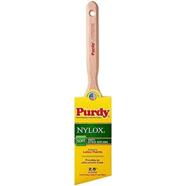 2-1/2" Purdy 144152225 Nylox Glide Angled Sash Paint Brush, Tynex Nylon