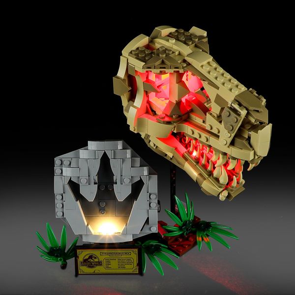 Mililier LED Light Kit for Lego 76964 Dinosaur Fossils: T. rex Skull Set, Compatible with Lego 76964 Building Blocks Model(Not Include Blocks Set)