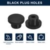 sourcing map 5 Pcs Black Plug Holes, Waterproof Rubber Button Plug for 15mm / 0.59" Hole