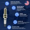 4 Performance Ignition Coil & Iridium Spark Plug for 12-18 Ford Focus UF670