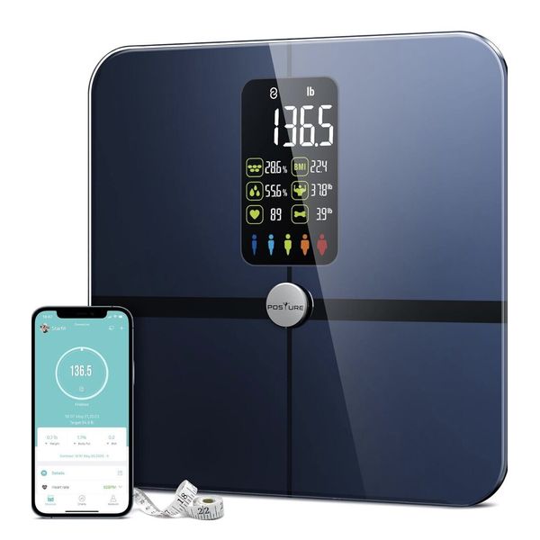 Body Fat Scale X-Large Display Digital Smart Body Fat Scale FI2019LB 400 lbs New