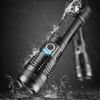Super Bright LED Flashlight Zoom Bar Torch Rechargeable Waterproof Searchlight