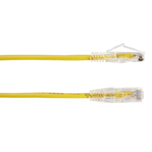 Black Box CAT6A UTP Slim-Net Patch Cable, 28AWG, 500-MHz, PVC - 14.76 ft Category 6a Network Cable for Patch Panel, Network Device - First End: 1 x RJ-45 Male Network - Second End: 1 x RJ-45 Male Netw