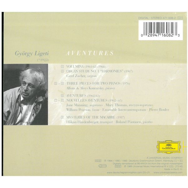 Gyorgy Ligeti: Adventures