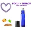 FOCUS, ENERGY BLEND -  Peppermint, Wild Orange, Frankincense 10mL Roller Bottle