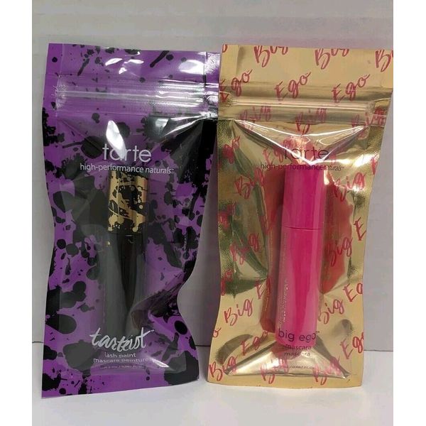 LOT OF 2! TARTE Tarteist Lash Paint Mascara Mini & TARTE Big Ego Mascara Mini