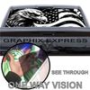 GRAPHIX EXPRESS American Flag Eagle Back Window Graphics - Universal See Through Vinyl Wrap - Full Decals for Trucks (P538 Eagle Flag)