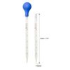 10ml Glass Graduated Pipettes Lab Dropper with Blue Rubber Cap and Scale(2 Pack)