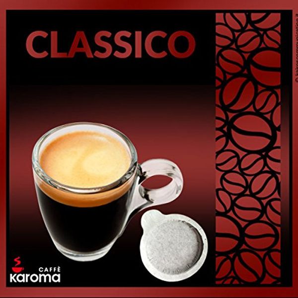 150 Karoma Easy Serve Espresso Pods! (Classico Napoletano Strong Blend!) (Paper Pods)