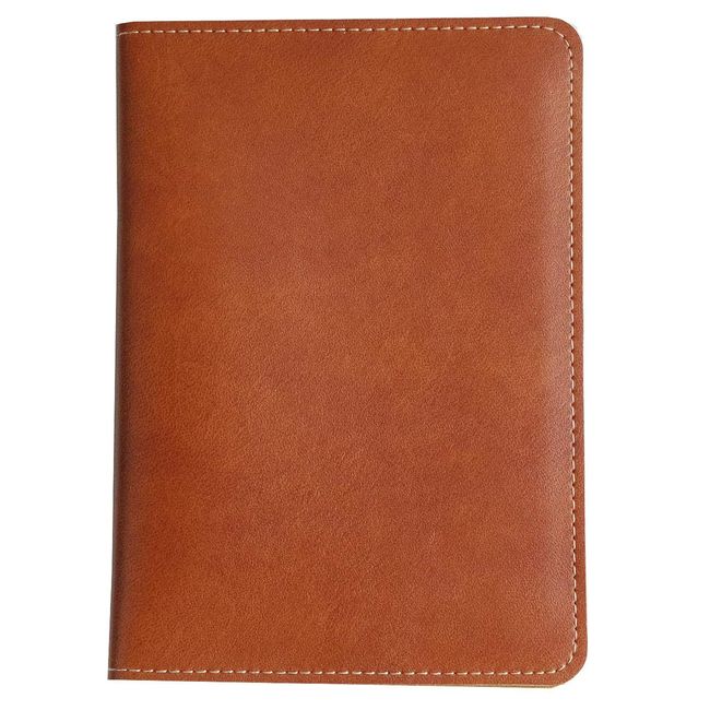 KONDOW FA7C Unisex Adult PVC Medicine Notebook & Card Case Brown x Camel