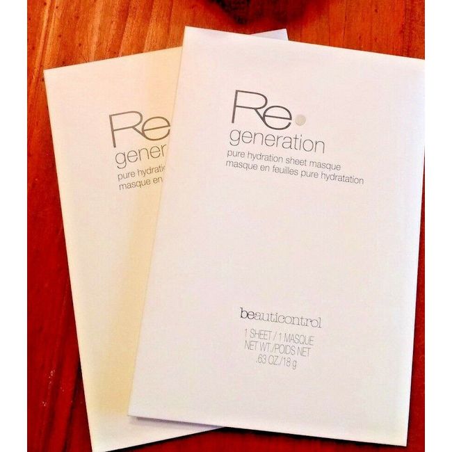 Beauticontrol Regeneration Pure Hydration Sheet Masque Set of 2!! FREE SHIPPING!