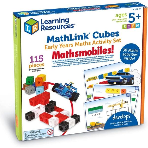Learning Resources MathLink Cubes Early Maths Activity Set : Mathsmobiles, Ages 5+