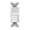 Leviton 6526-W 15-Amp 120V AC Combination Decora Switch with LED Guide Light, White
