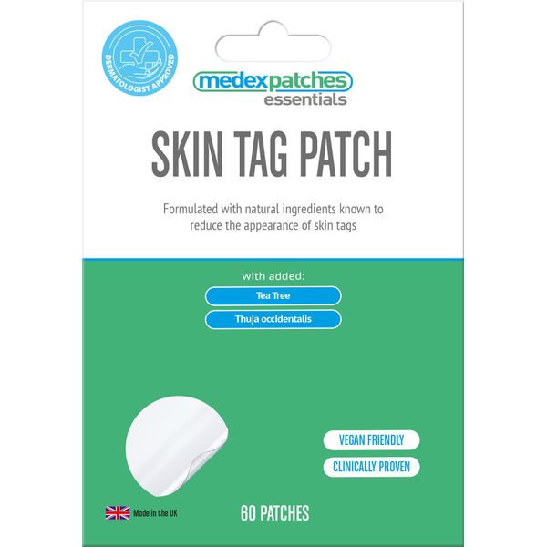 Medex Essentials Skin Tag Removal Patch (120 Patchs) Pain-Free, Discreet and Easy to Use - UK & EU Approved, by Medex Patches