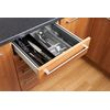 Whitefurze Adjustable Drawer Organizer, Plastic, Silver