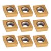 10pcs CNC Carbide Insert Cutter Indexable Lathe Milling Inserts Turning Tools with Box CCMT09t304 CCMT32.5