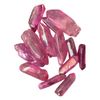 VIE Electroplated Quartz Points, 2-3cm, Pack of 6, Pink