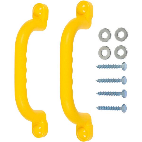 SWING SET STUFF 10'" PLAYGROUND HANDLES YELLOW (PAIR) child accessories fun 0010