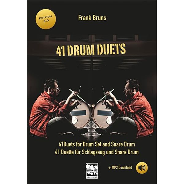 41 Drum Duets: 41 Duette für Schlagzeug und Snare Drum Spielbuch dt./engl. mit Vorübungen und MP3 CD