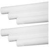 6x 1m/100cm Pipesnap Radsnaps Pipe Cover Snaps White