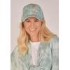 styleBREAKER Ladies Baseball Cap with Batik Pattern, Pattern Unique, 6-Panel, Basecap, Click & Snap Adjustable 04023082, Colour:Mint Green-Grey