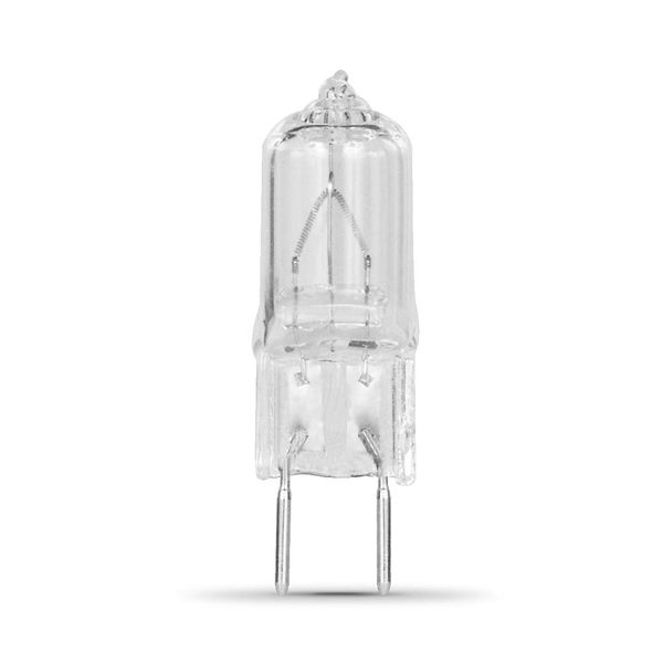 Feit Electric BPQ20/8.6 20-Watt T4 JCD Halogen Bulb with Bi-Pin Base, Clear, 3000K Warm White, 1.8"H x 0.6"D (BPQ20/8.6/RP)