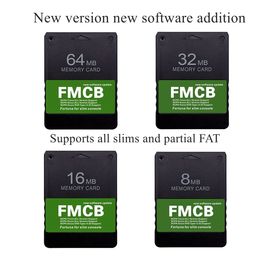 PS2 Fortuna Slims FMCB Memory Card New Software Update OPLv1.2.0 MX4SIO  Program Free McBoot for All Playstation2 Slims Consoles