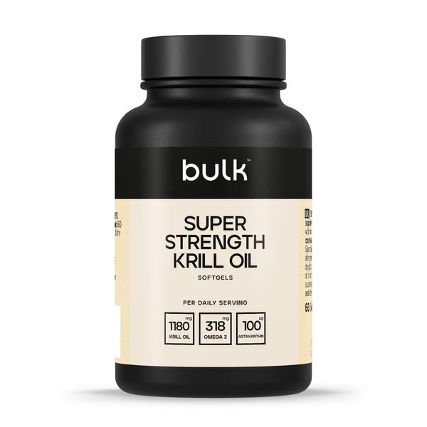 Bulk Super Strength Krill Oil Softgels, 590 mg, Pack of 60