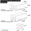 6 PCS Refrigerator Organizers and Storage Stackable Storage Drawers, Large Heavy