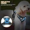 Adjustable Reflective Pet Dog Harness w/ Handle Control No Pull Blue Dogs Vest