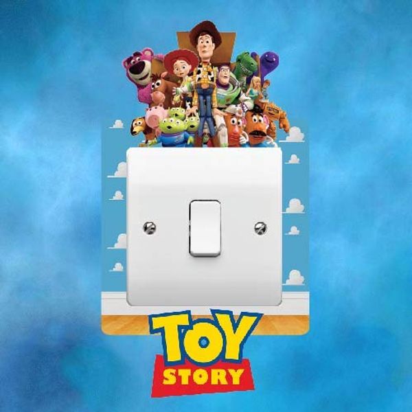 ELITEPRINT Toy Story Light Switch Surround Sticker Skin Theme Graphic Decal Bedroom Kids Boys Girls