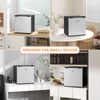 1.1Cu.Ft Mini Freezer with Reversible Door for Home Office Silver