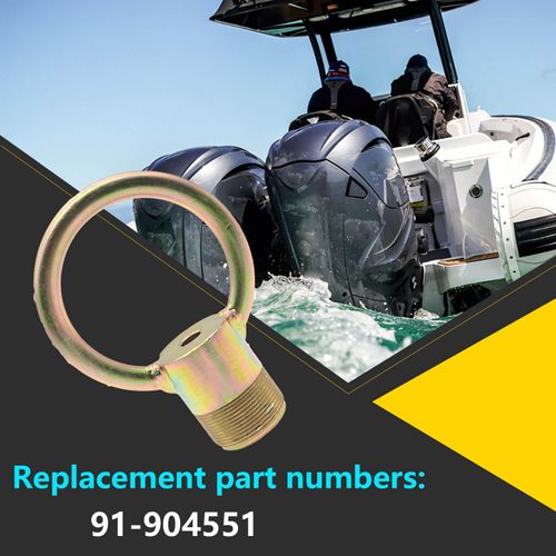 91-904551 Outboard Lifting Ring Tool Replacement For Universal Lifting System AMT0022, Mercury Outboard Lifting Eye, Flywheel Puller, Mercury Lifting Eye, Boat Tools，1.5"-16 TPI Threads 91904551