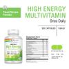 SOLARAY High Energy Multivitamin | Once Daily, Timed-Release Formula | Whole Food & Herb Base | Non-GMO