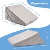 Bed Wedge Pillow, Multipurpose Cooling Gel Memory Foam Top, Machine Washable