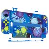 eXtremeRate Splattering Paint Full Set Shell for Nintendo Switch OLED, Replacement Console Back Plate & Kickstand, NS Joycon Handheld Controller Housing with Full Set Buttons for Nintendo Switch OLED