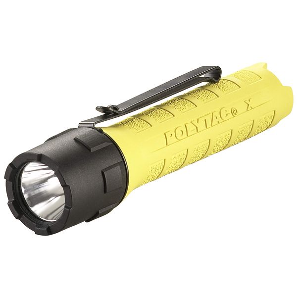 Streamlight 88601 PolyTac X 600-Lumen Multi-Fuel Professional Tactical Flashlight, Clear Retail Packaging, Yellow